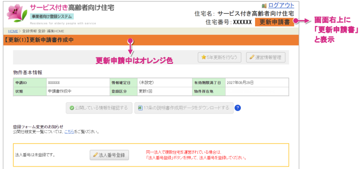 登録情報 登録・編集 HOME画面